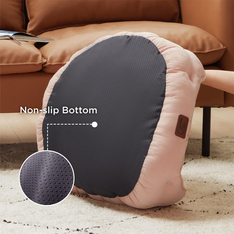 Bedsure Dog Beds for Small Dogs - Round Medium Cat Beds for Indoor Cats, Washable Pet Bed for Puppy and Kitten with Slip-Resistant Bottom, 25 Inches, Taupe