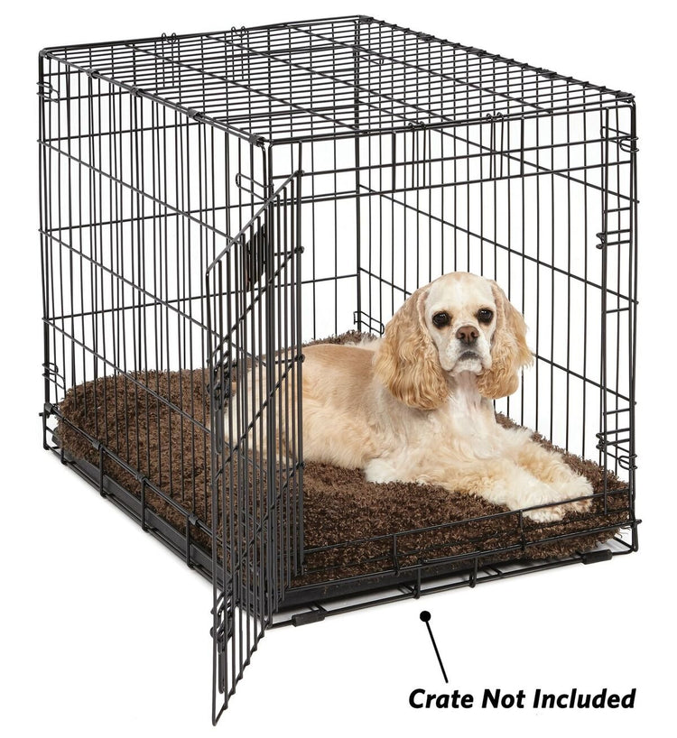 MidWest Homes for Pets XXS QuietTime Deluxe Gray Ombré Swirl Plush Pet Bed, Machine Washable, Non-Skid Bottom, Soft Crate Mat for 18-inch Crates