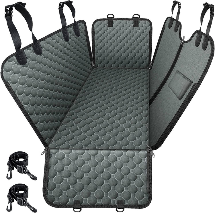 Mancro Dog Car Seat Cover for Back Seat, 2026 Upgraded 600D Heavy Duty Waterproof & Scratch-Resistant Dog Hammock for Car, Back Seat Pet Cover for Dogs with Sedan, Trucks and SUVs, Standard, Black