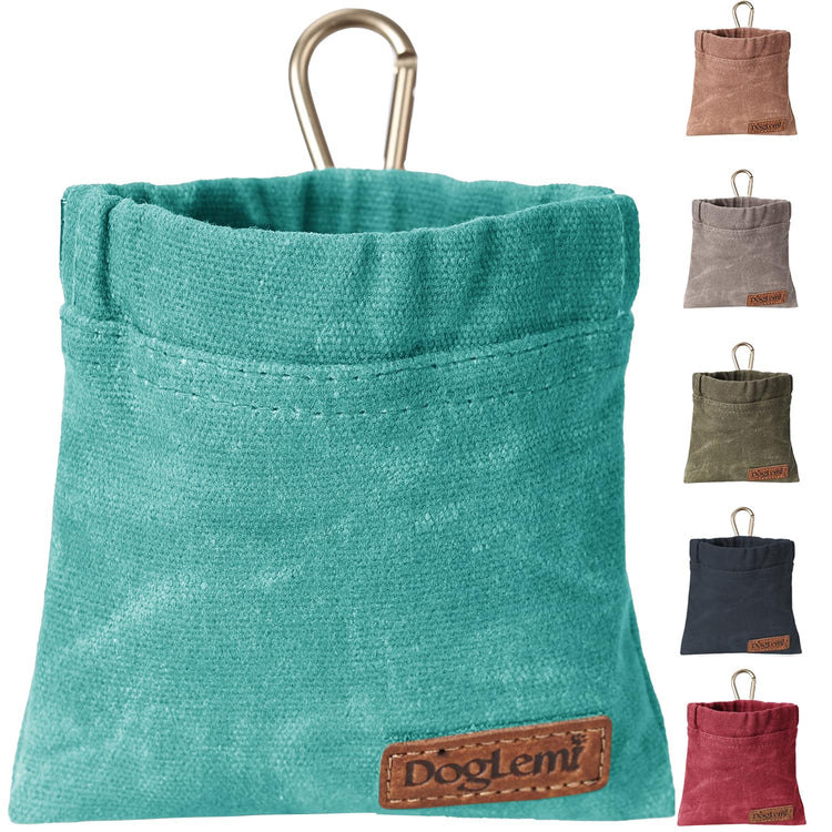 ETIAL Dog Treat Pouch,Portable Puppy Dog Training Treat Bag,Hand Free Dog Walking Bag,Auto Closing Pet Feed Snack Reward Pocket,Dog Food Dispenser for Pet Puppy Travel or Outdoor Use