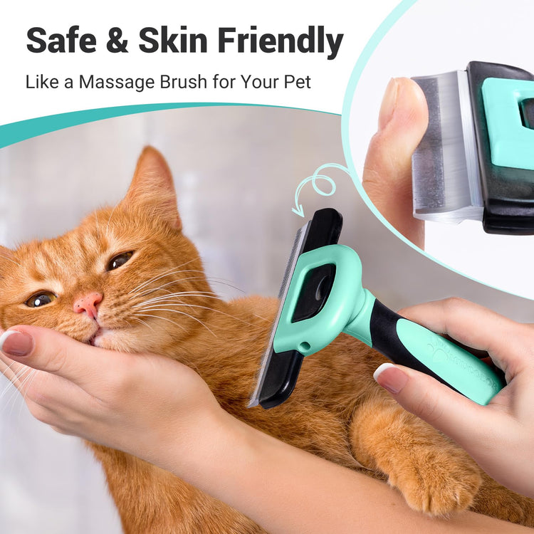 MIU COLOR Pet Grooming Brush, Deshedding Tool for Dogs & Cats, Effectively Reduces Shedding by up to 95% for Short Medium and Long Pet Hair, Purple