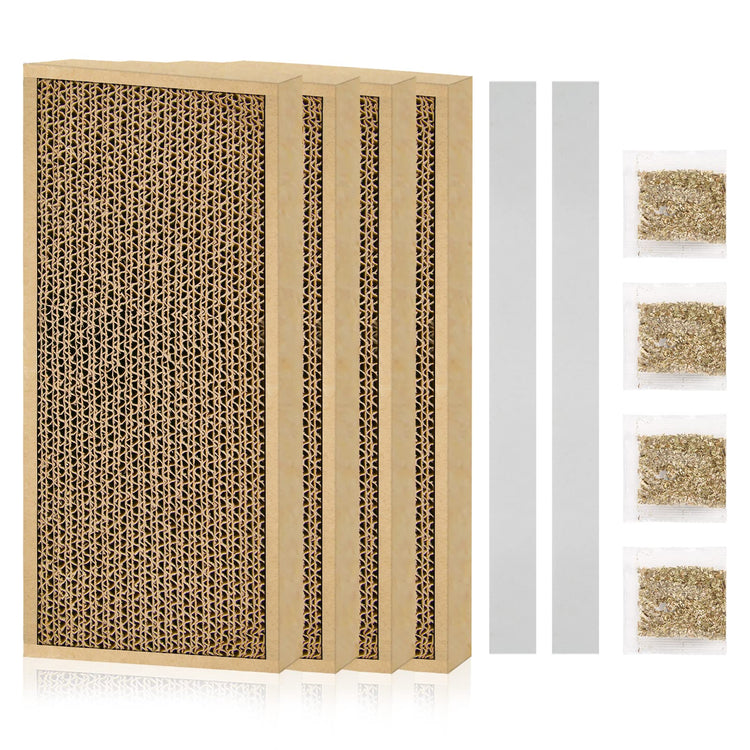 HappyFreeSX Splicing Cat Scratch Pad: Cat Scratchers for Indoor Cats and Kitten, 2 Pack Cat Scratching Pad, Cat Scratcher Cardboard, Scratching Pad, Premium Scratch from Cats, Double-Sided Design