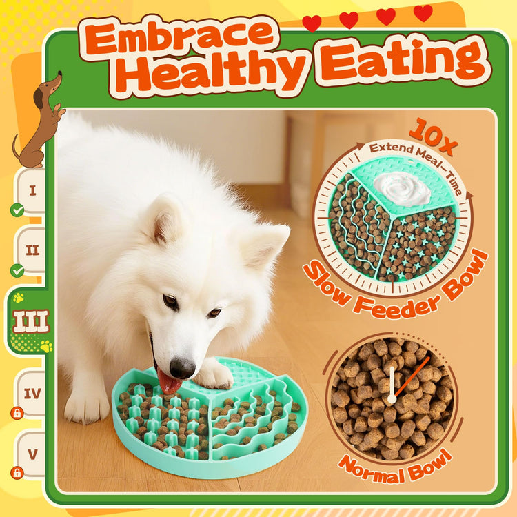 Forfon 9 Pack All-Around Dog Puzzle Toy Set -Mentally Stimulating Dog Enrichment Toys for Small to Medium Smart Dogs, Includes Dog Lick Mat with Suction Cups