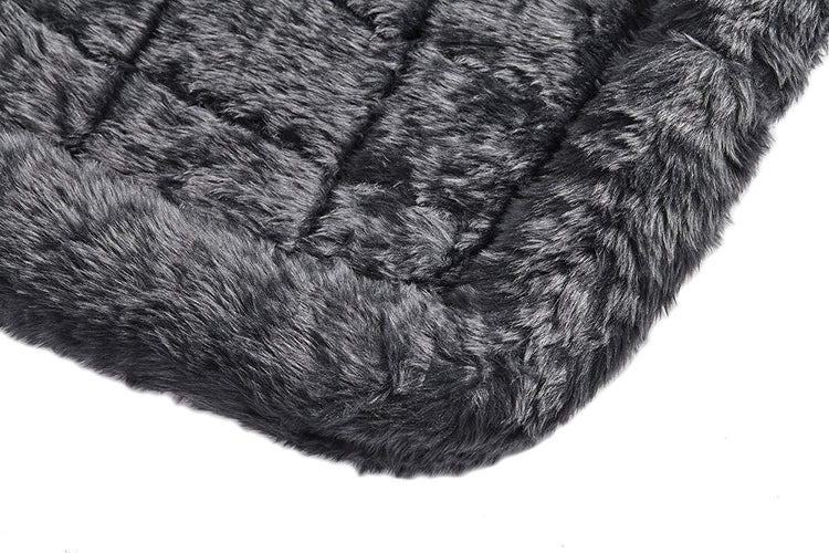 MidWest Homes for Pets QuietTime Fashion XXS Dog Bed - Pink Faux Fur Bolster, Ultra-Soft and Machine Washable, Fits 18-Inch Crates and Carriers, for Small Dogs and Cats