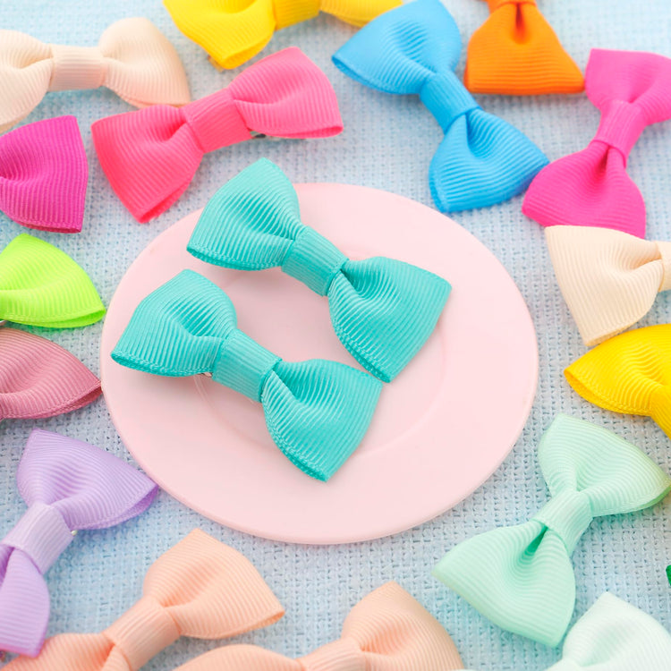 QingHan Dog Hair Bows Small Puppy Clips for Pet Grooming Accessories Doggy Gifts 60Pcs (30 Pairs)