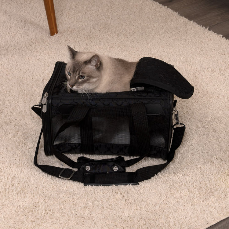 Sherpa Original Deluxe Travel Pet Carrier, Airline Approved & Guaranteed On Board - Charcoal Gray, Medium