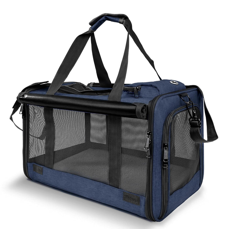 GAPZER Pet Carrier for Large Cats, Soft-Sided Cat Carrier for Medium Big Cats and Puppy up to 20lbs, Washable Dog Carrier Privacy Protection for Home Outdoor Travel
