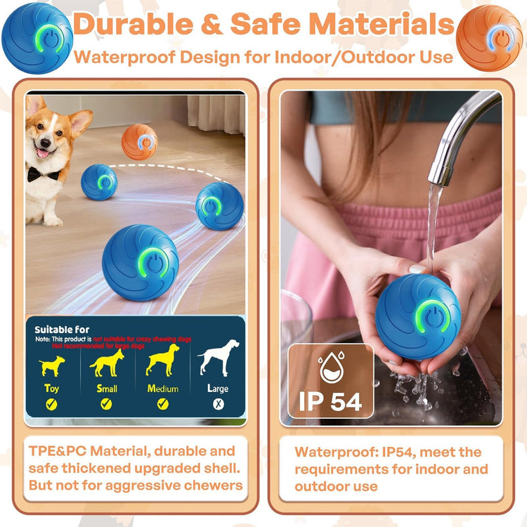 Interactive Dog Toys,Active Moving Pet Plush Toy,2026 New shaking dog ball pig dog toy Interactive Dog Ball with song Squeaky Moving Dog Ball Toy,Rechargeable Toys to Keep Them Busy Dog Toys(Blue Pig)