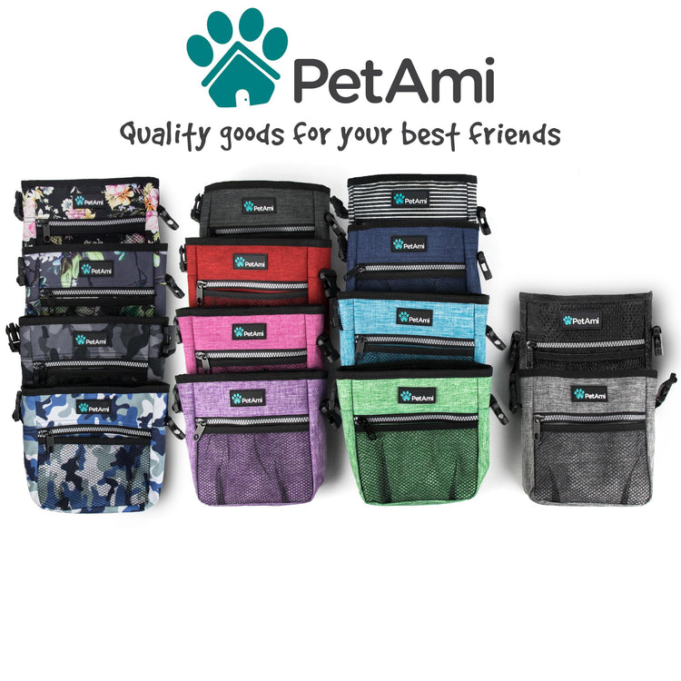 PETAMI Dog and CAT Treat Pouch, Heather Gray