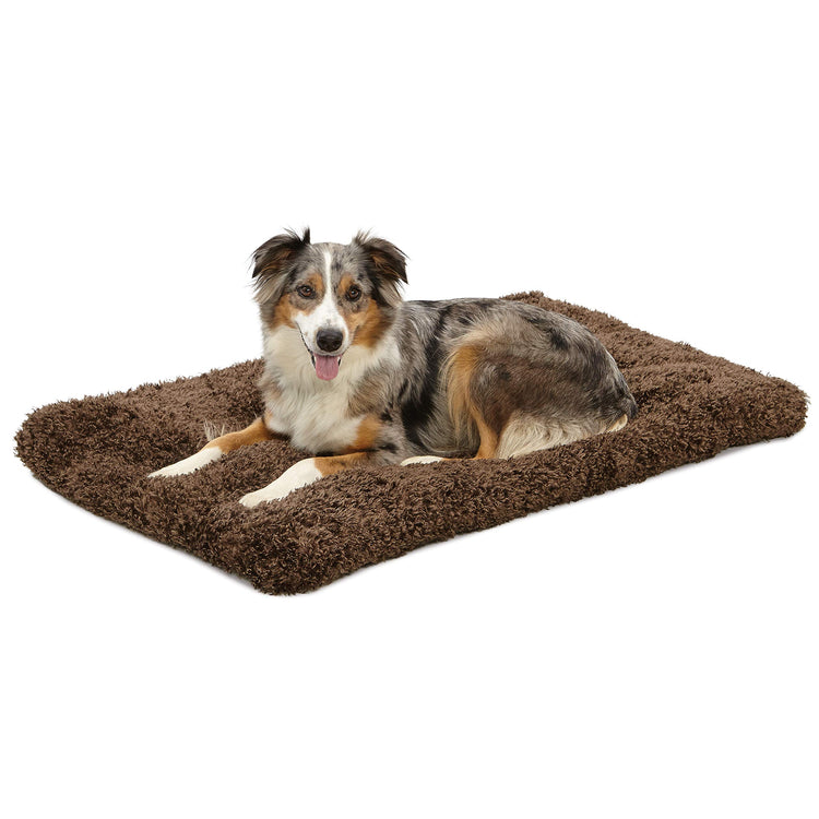 MidWest Homes for Pets XXS QuietTime Deluxe Gray Ombré Swirl Plush Pet Bed, Machine Washable, Non-Skid Bottom, Soft Crate Mat for 18-inch Crates