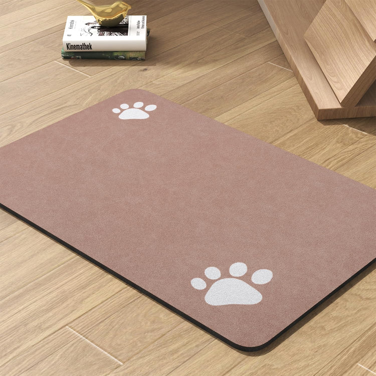 PADOOR Pet Feeding Mat-Absorbent Dog Mat for Food and Water Bowl-No Stains Easy Clean Dog Food Mat-Quick Dry Water Dispenser-Puppy Supplies Accessories