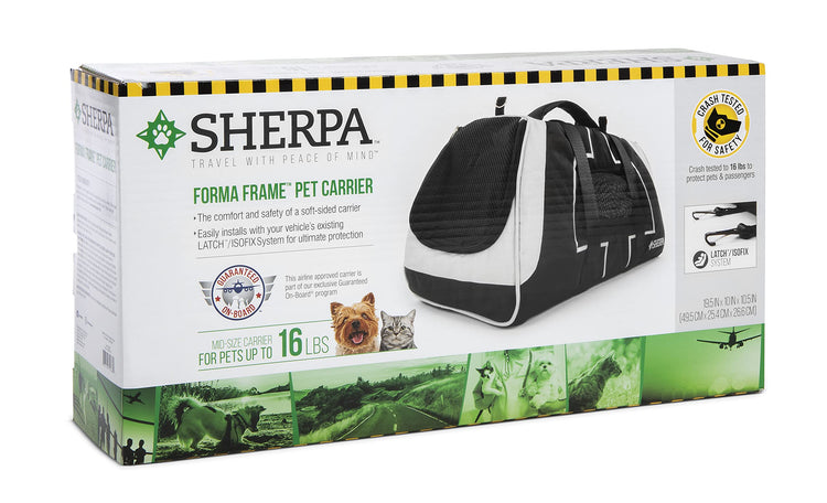 Sherpa Delta Airlines Travel Pet Carrier, Airline Approved & Guaranteed On Board - Black, Medium