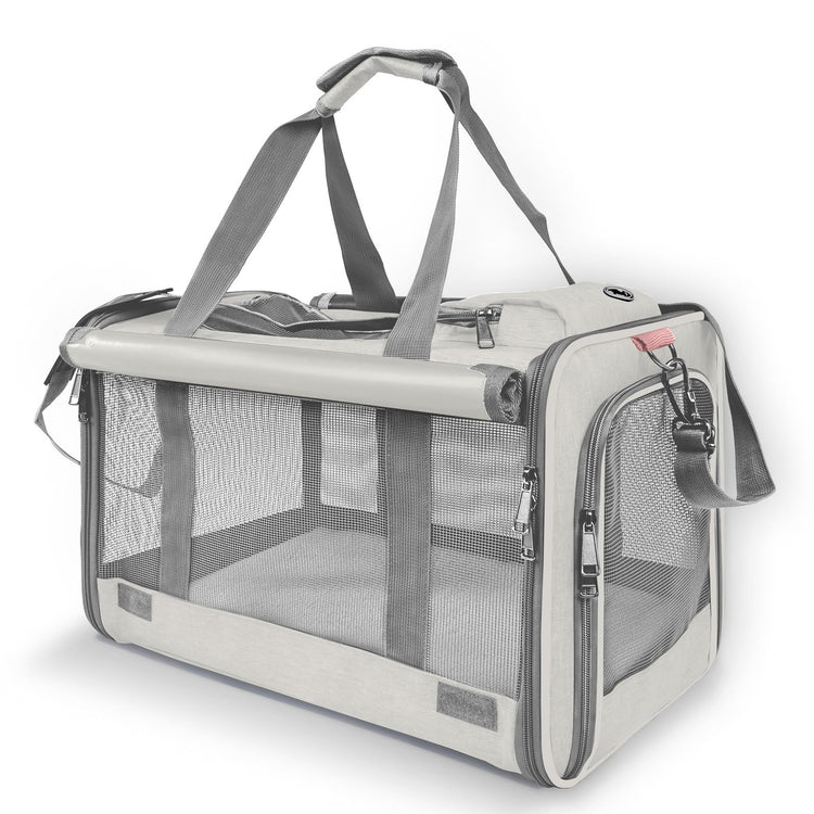 GAPZER Pet Carrier for Large Cats, Soft-Sided Cat Carrier for Medium Big Cats and Puppy up to 20lbs, Washable Dog Carrier Privacy Protection for Home Outdoor Travel