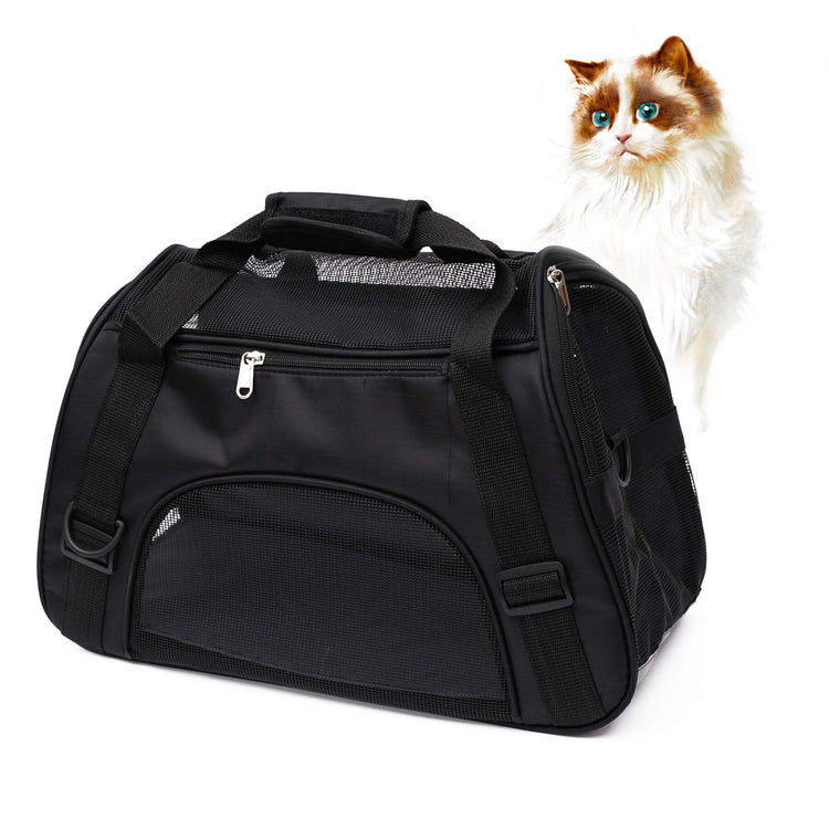 MuchL Pet Carrier Soft-Sided Carriers for Cat Carriers Dog Carrier for Small Medium Cats Dogs Puppies Pet Carrier Airline Approved Cat Dog Pet Travel Carrier (Small, Blue)