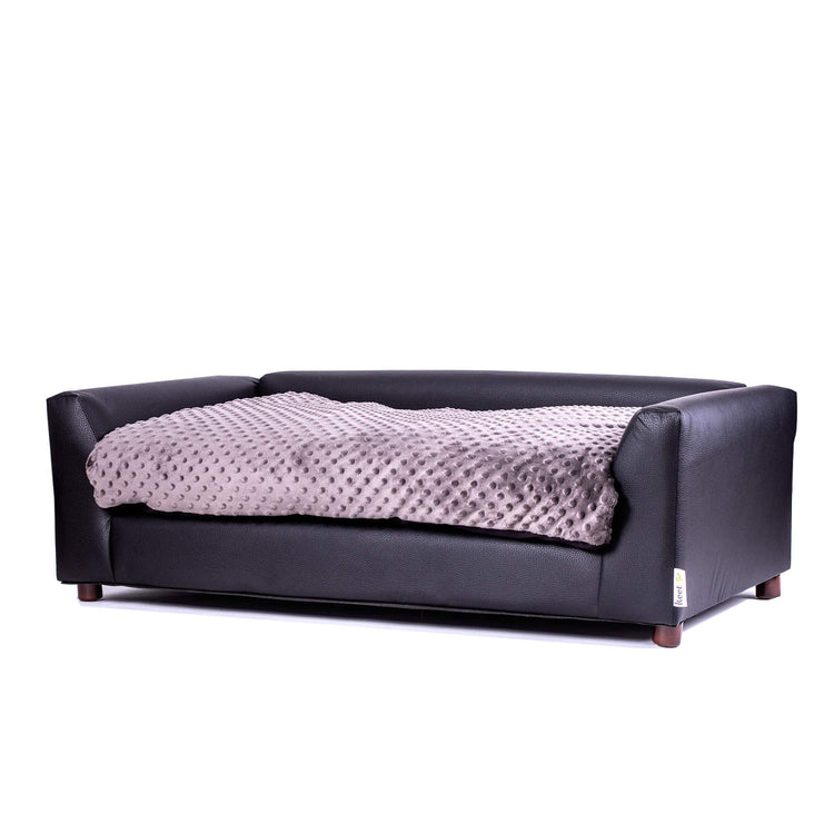 Keet Fluffy Deluxe Pet Bed Sofa Chocolate Small