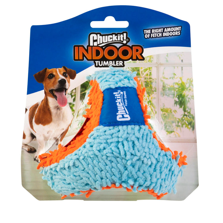 Chuckit! Indoor Fetch Roller Toy for Dogs - Interactive Dog Toys for Boredom, Orange and Blue