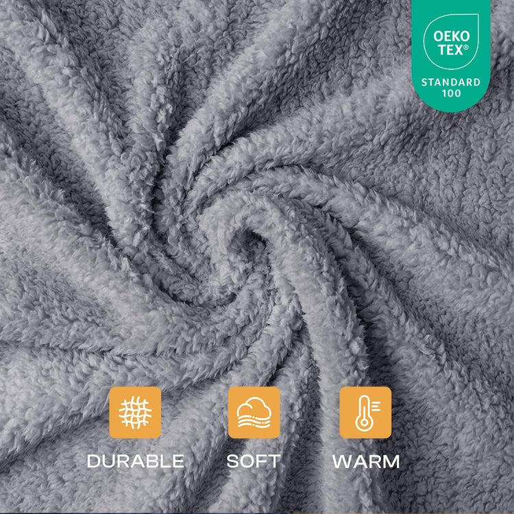 1 Pack 3 Calming Blankets Fluffy Premium Fleece Pet Blanket Soft Sherpa Throw for Dog Puppy Cat Beige Small (23" x16'')