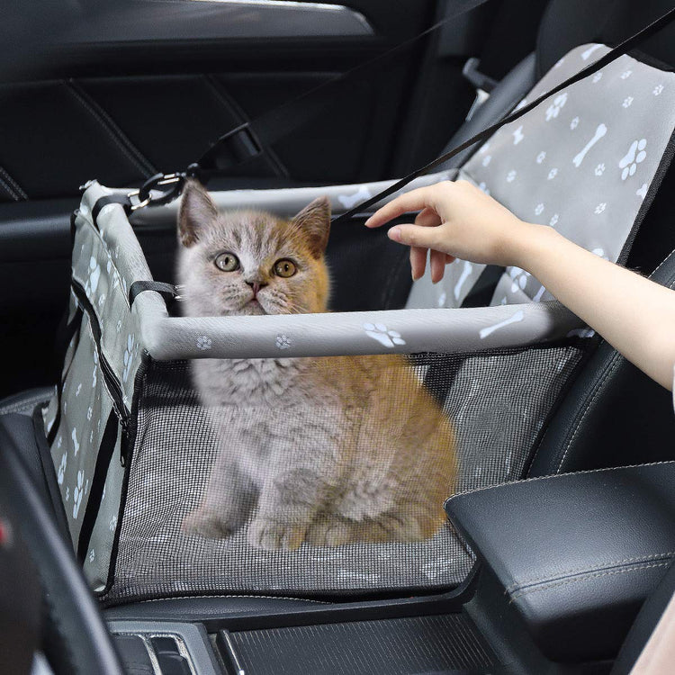 Myuilor Pet Dog Car Booster Seat Carrier,Portable Foldable Carrier with Seat Belt for Dog Cat up to 30lbs …