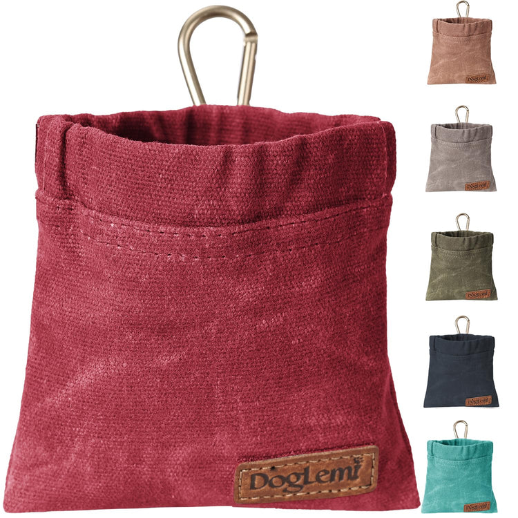 ETIAL Dog Treat Pouch,Portable Puppy Dog Training Treat Bag,Hand Free Dog Walking Bag,Auto Closing Pet Feed Snack Reward Pocket,Dog Food Dispenser for Pet Puppy Travel or Outdoor Use