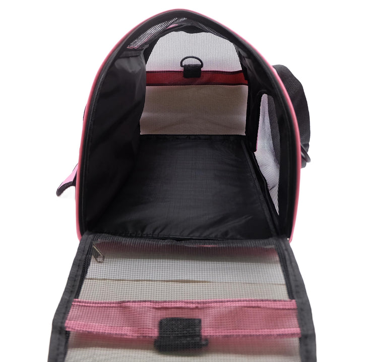 ZaneSun Cat Carrier,Soft-Sided Pet Travel Carrier for Cats,Dogs Puppy Comfort Portable Foldable Pet Bag Airline Approved (Small Blue)