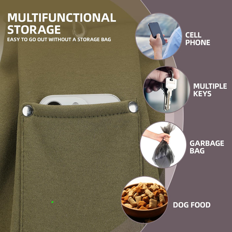 Dog Carrier Sling - Reversible Puppy Carrier Purse with Storage Pocket, Hand-Free Dog Sling Carrier for Carry Small Dogs and Cats, Travel Safety Harness, Dog and Cat Harness(Black)