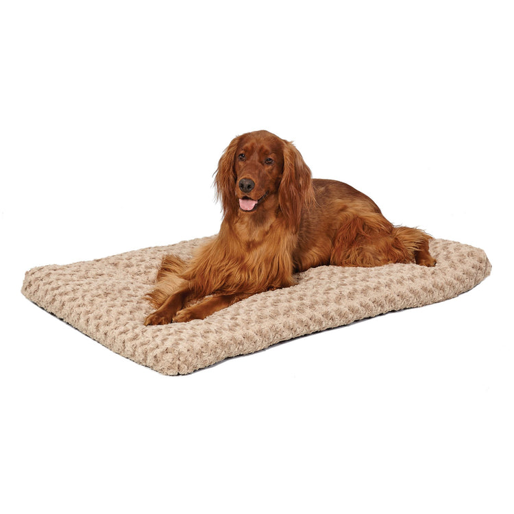MidWest Homes for Pets XXS QuietTime Deluxe Gray Ombré Swirl Plush Pet Bed, Machine Washable, Non-Skid Bottom, Soft Crate Mat for 18-inch Crates