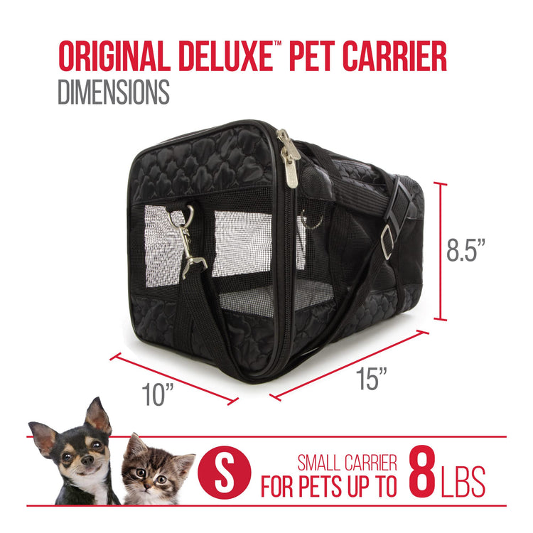 Sherpa Original Deluxe Travel Pet Carrier, Airline Approved & Guaranteed On Board - Charcoal Gray, Medium