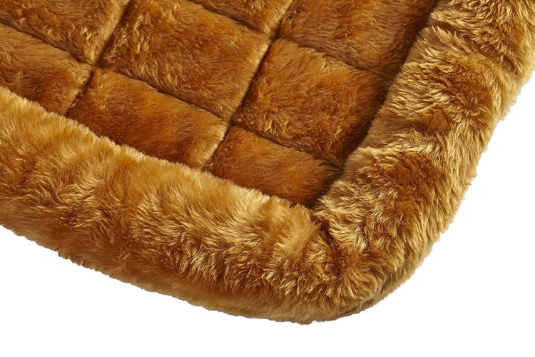 MidWest Homes for Pets QuietTime Fashion XXS Dog Bed - Pink Faux Fur Bolster, Ultra-Soft and Machine Washable, Fits 18-Inch Crates and Carriers, for Small Dogs and Cats