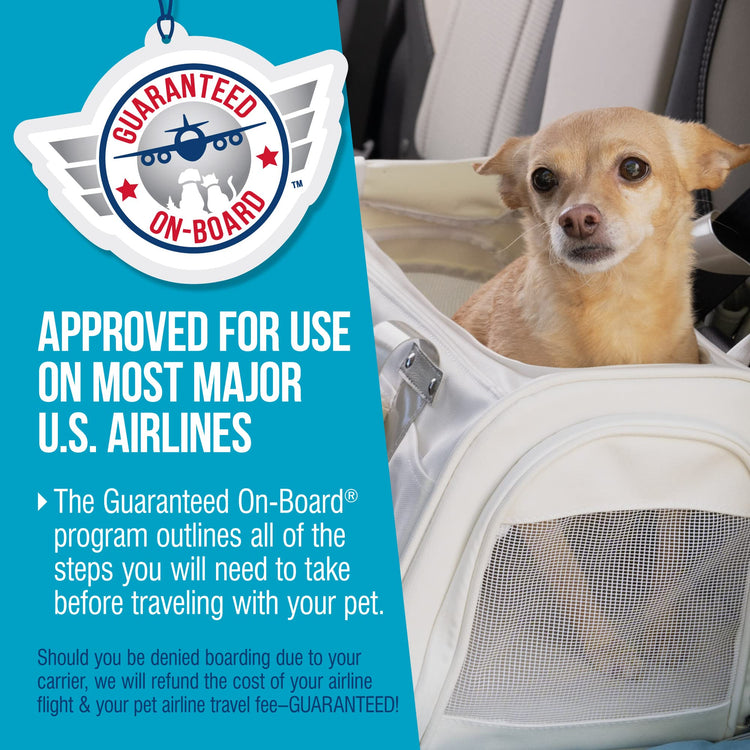 Sherpa Delta Airlines Travel Pet Carrier, Airline Approved & Guaranteed On Board - Black, Medium