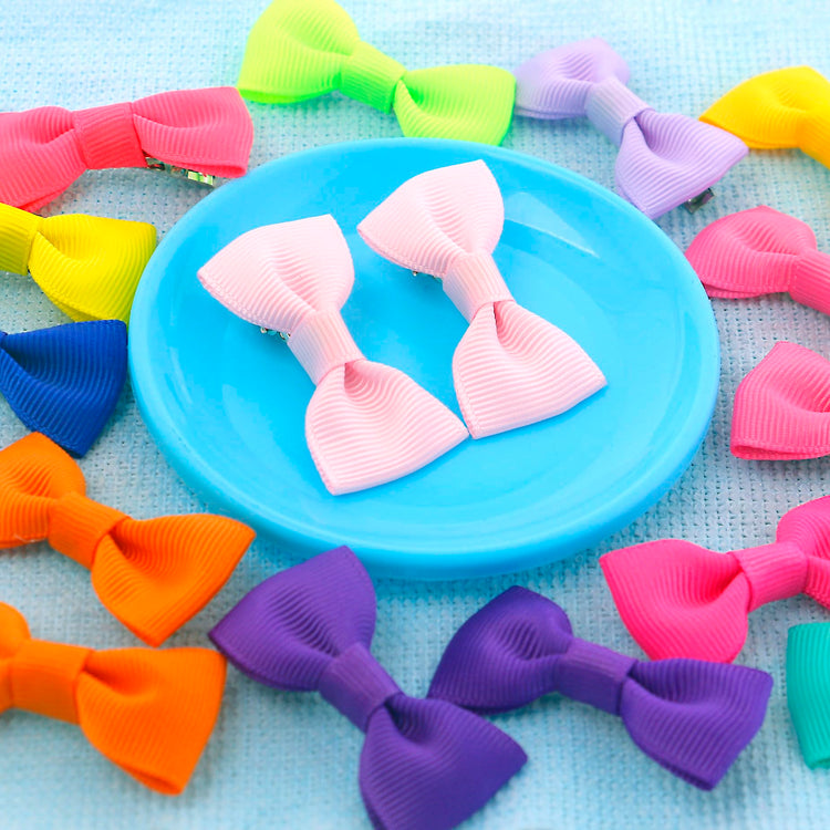 QingHan Dog Hair Bows Small Puppy Clips for Pet Grooming Accessories Doggy Gifts 60Pcs (30 Pairs)