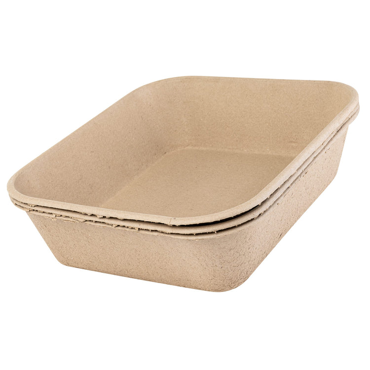 Kitty Sift Disposable Cat Litter Box Large, 6 Count, Durable Portable for Travel and Home, Eco-Friendly Disposable Litter Box Controls Odor