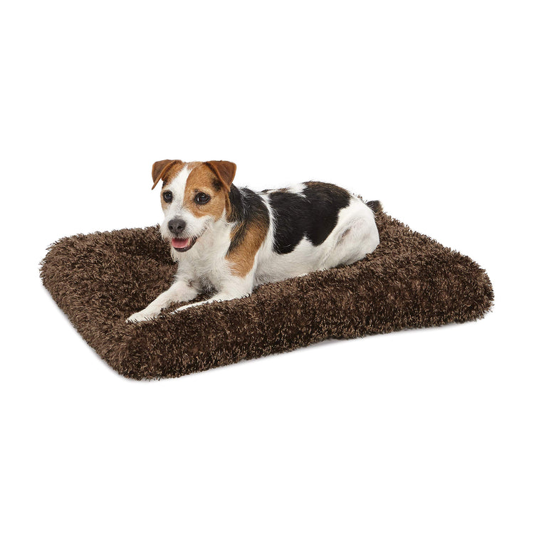 MidWest Homes for Pets XXS QuietTime Deluxe Gray Ombré Swirl Plush Pet Bed, Machine Washable, Non-Skid Bottom, Soft Crate Mat for 18-inch Crates
