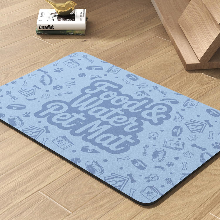 PADOOR Pet Feeding Mat-Absorbent Dog Mat for Food and Water Bowl-No Stains Easy Clean Dog Food Mat-Quick Dry Water Dispenser-Puppy Supplies Accessories
