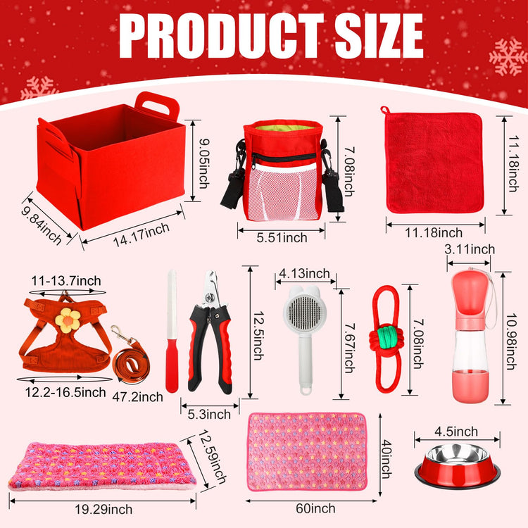 Abbylike 50 Pcs Puppy Supplies Starter Kit for Small Dogs Puppy Essentials Includes Leash, Bowls, Teeth Brushes, Water Bottle, and More Accessories for Dogs Pet Day Welcome Gift(Purple)