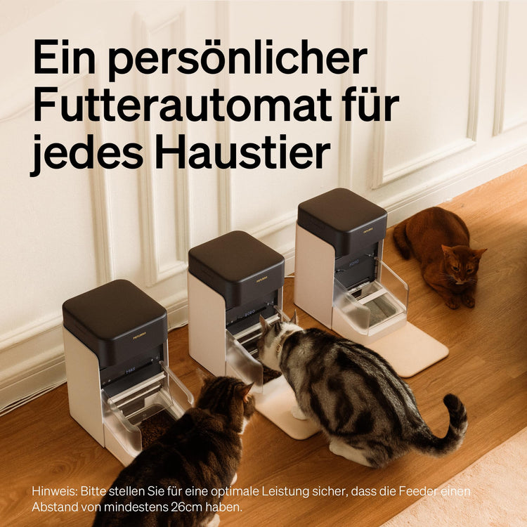 PETLIBRO RFID Automatic Cat Feeder, Collar Tag-Activated Personalized Meals, 5G&2.4G Wi-Fi Programmable Cat Food Dispenser with Cats Recognition & Diet Tracking for Multi-Pet Homes and Different Diets