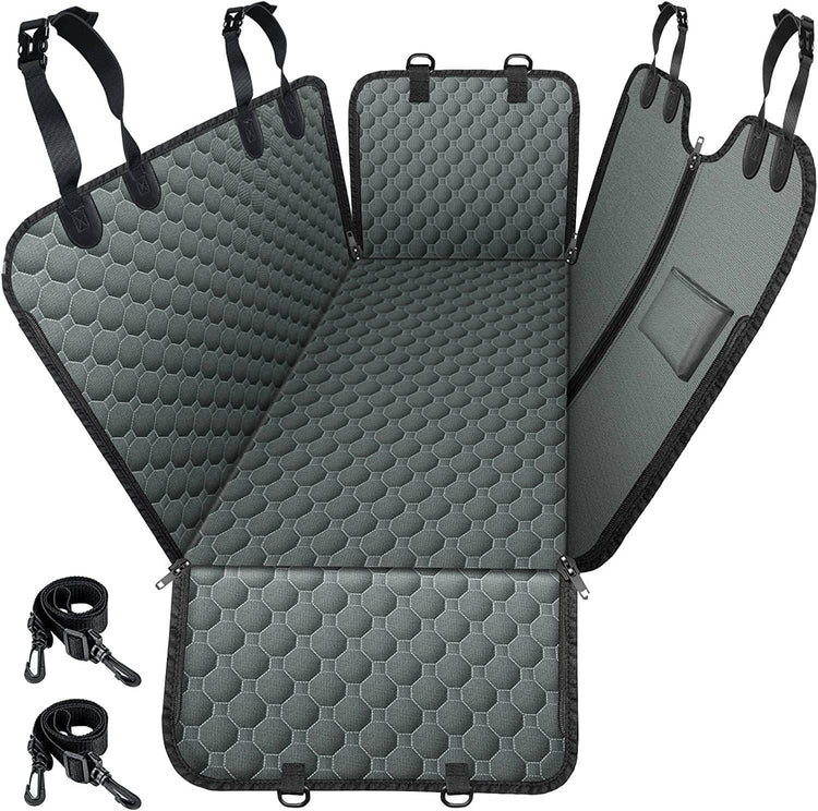 Mancro Dog Car Seat Cover for Back Seat, 2026 Upgraded 600D Heavy Duty Waterproof & Scratch-Resistant Dog Hammock for Car, Back Seat Pet Cover for Dogs with Sedan, Trucks and SUVs, Standard, Black