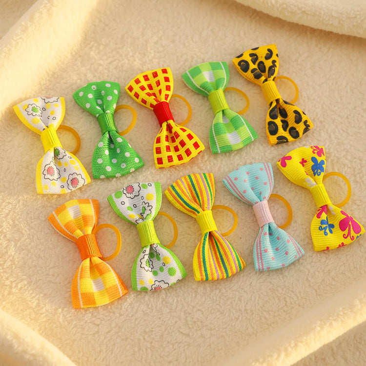 QingHan Dog Hair Bows Small Puppy Clips for Pet Grooming Accessories Doggy Gifts 60Pcs (30 Pairs)