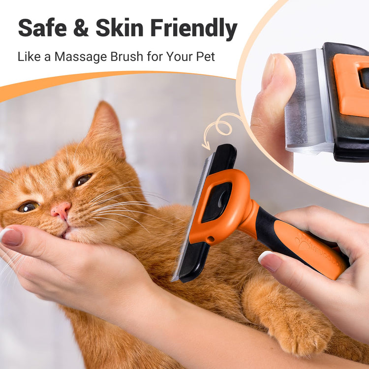MIU COLOR Pet Grooming Brush, Deshedding Tool for Dogs & Cats, Effectively Reduces Shedding by up to 95% for Short Medium and Long Pet Hair, Purple