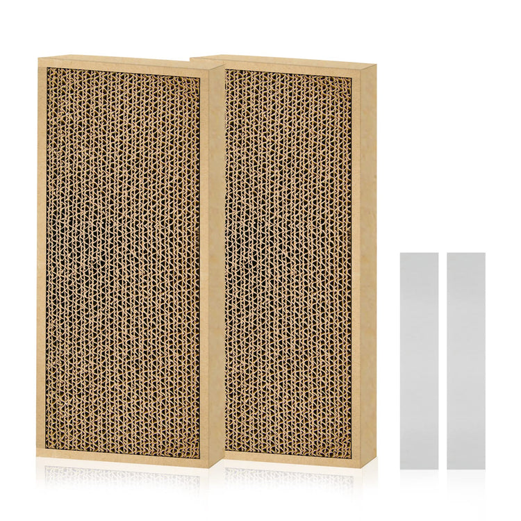 HappyFreeSX Splicing Cat Scratch Pad: Cat Scratchers for Indoor Cats and Kitten, 2 Pack Cat Scratching Pad, Cat Scratcher Cardboard, Scratching Pad, Premium Scratch from Cats, Double-Sided Design