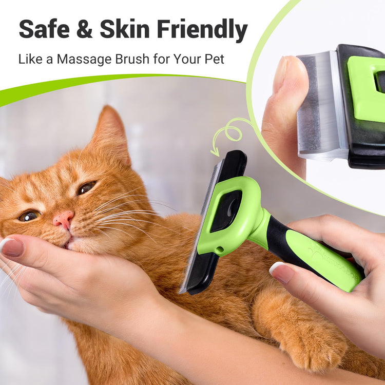 MIU COLOR Pet Grooming Brush, Deshedding Tool for Dogs & Cats, Effectively Reduces Shedding by up to 95% for Short Medium and Long Pet Hair, Purple