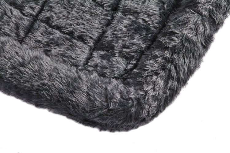MidWest Homes for Pets QuietTime Fashion XXS Dog Bed - Pink Faux Fur Bolster, Ultra-Soft and Machine Washable, Fits 18-Inch Crates and Carriers, for Small Dogs and Cats