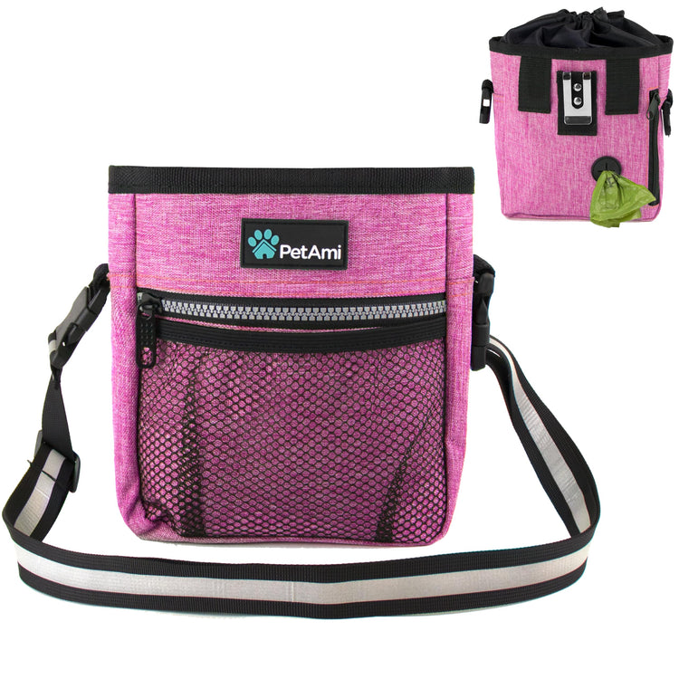 PETAMI Dog and CAT Treat Pouch, Heather Gray