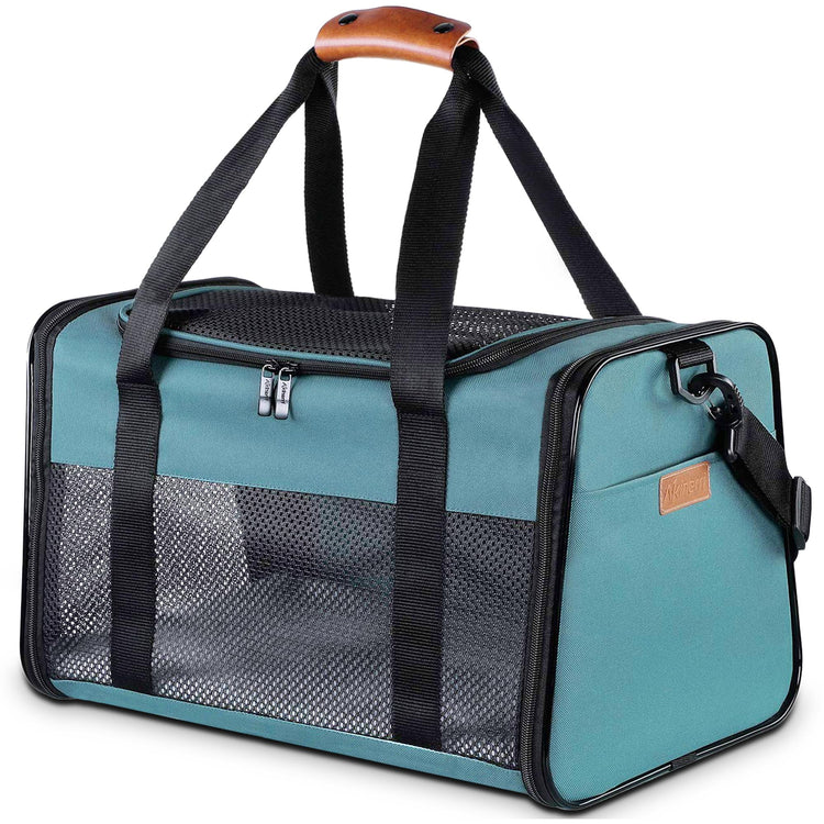 Cat Carrier - Portable Foldable Dog Pet Carrier, Soft-Sided Pet Bag up to 15 Lbs, Airline Approved Travel Puppy Carrier
