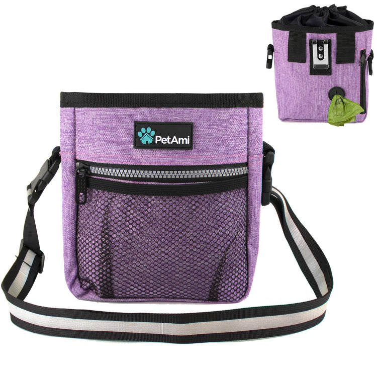 PETAMI Dog and CAT Treat Pouch, Heather Gray