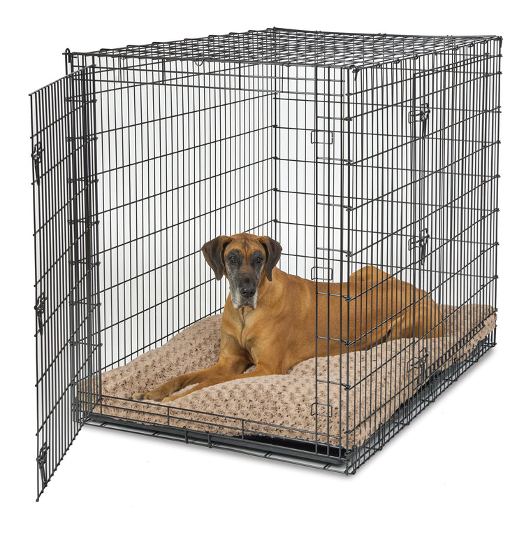 MidWest Homes for Pets XXS QuietTime Deluxe Gray Ombré Swirl Plush Pet Bed, Machine Washable, Non-Skid Bottom, Soft Crate Mat for 18-inch Crates