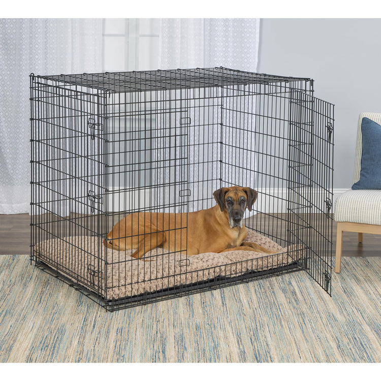 MidWest Homes for Pets XXS QuietTime Deluxe Gray Ombré Swirl Plush Pet Bed, Machine Washable, Non-Skid Bottom, Soft Crate Mat for 18-inch Crates